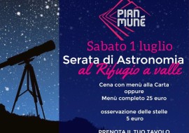 Cena e stelle a Pian Muné