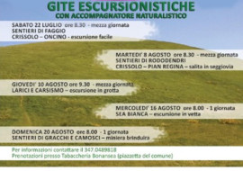 Gita escursionistica – Sentieri di gracchi e camosci