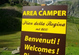 Sosta camper e tende Pian della Regina