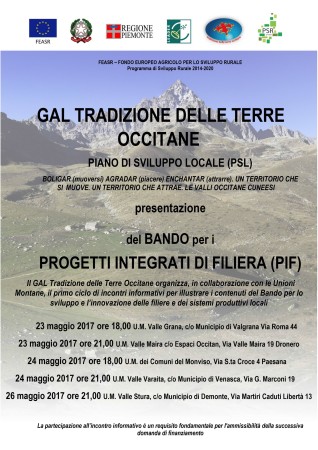 Sportelli Gal presso le Unioni Monviso e Valle Varaita
